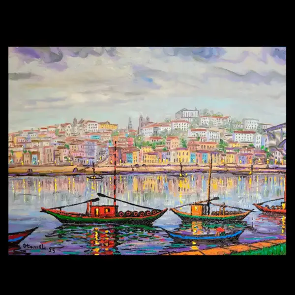 Luzes na Ribeira do Porto
