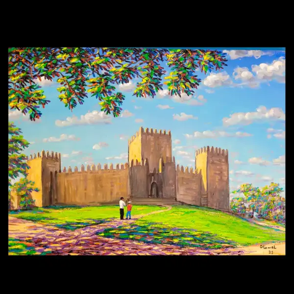 Manhã ensolarada no Castelo de Guimarães